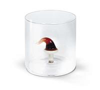 WD Verre borosilicate en verre teinté à l'intérieur thème de Noël Capacité : 250 ml Dimensions : Ø 8 x h 8 cm