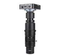 WD105 WD170 Zoom grossissement C monture monoculaire 160X 320X 105X lentille for l'industrie PCB soudure Microscope numérique caméra(180X Lens 38MP)