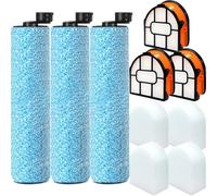 WD161 Rouleau et filtre pour aspirateur Shark HydroVac MessMaster Wet Dry WD161 WD261 AW261 et Shark WD101 WD201 WD100 WD200 AW201 WD200C WD201C WD101C 3 rouleaux brosses, 4 filtres en mousse, 3