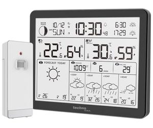 WD3000 - Station météo avec prévisions météorologiques sur 4 jours, avec émetteur extérieur, données sur la station et sur le téléphone portable (application Direct Weather)