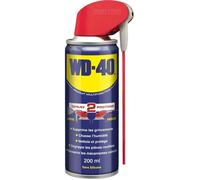 WD-40 Produit Multifonction Spray Double Position Sans Silicone Non Conducteur Compatible Plastiques, Caoutchoucs, Tous Métaux 200 ML