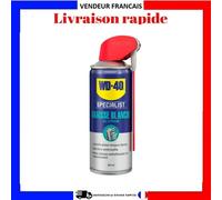WD40 Specialist Graisse Blanche Lithium 400ml Lubrifiant Épais Métaux Plastiques