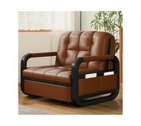 wD7rE5bm6z Confortable Lit Extensible à Usage Unique avec Coussin Marron Coco et canapé Pliable Chaise-lit Pliante portative(Moyen)