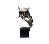 wD7rE5bm6z Décoration de Bureau Abstract Sculpture Modern Art Statue with Marble Base for Home Decor(Bronze)