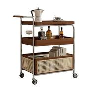 wD7rE5bm6z desserte de Cuisine Table d'appoint roulante et Chariot de Buffet, Utilitaire Rangement Mobile for Salon Chariot de Stockage