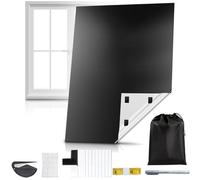 WDAFLG 100% Store Occultant Fenetre, 300 x 146 cm Tissu Occultant Imperméable et Résistant aux UV avec Accessoires, Store Occultant sans Percage Convient pour Chambre, Loft, Bureau, Voiture