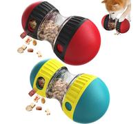 WDAFLG Jouet Interactif Chien Pack de 2, Jeu Chien Occupation, sans BPA, Consomme l'énergie de Votre Animal, Jouet Distributeur Croquettes Chien, Adapté aux Chiens et Chats (Rouge et Vert)