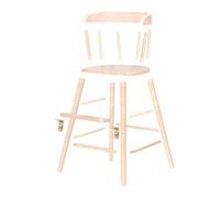 WDB WEBDIRECTBRANDS, INC. Sargent's Sons Chaise de bureau en bois de style amish pour jeunes, chaise de salle à manger avec marches et accoudoirs (bricolage naturel vous finissez)