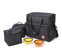 Wdbild 1 lot de sacs fourre-tout pour chien de grande capacité pour transporter des friandises pour chien avec bol pliable