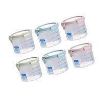 Wdbild Boîtes transparentes pour conservation des aliments pour une organisation efficace de la cuisine, empilables, solution d'économie d'espace, bocaux de rangement de qualité alimentaire