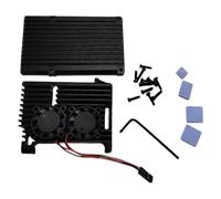 Wdbild Boîtier de refroidissement efficace 4B Armors Coque en alliage d'aluminium pour 4B avec double ventilateur pour protection contre la surchauffe