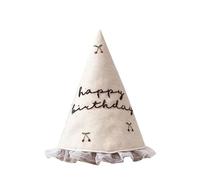Wdbild Bonnets de fête d'anniversaire pour nourrissons en coton doux et doux pour 1er 2ème bonnet pour séance photo et réunions de famille