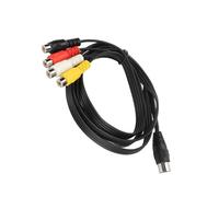 Wdbild Bruit 5 broches mâle 4RCA femelle Link transmission haute fidélité pour salles de médias lien d'isolation en PVC renforcé