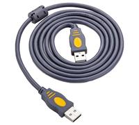 Wdbild Câble de transfert de données USB 2.0 rapide avec connecteurs à décalage anneaux en PVC pour appareil photo et autres interfaces d'appareil photo