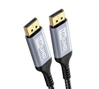 Wdbild Câble DisplayPort professionnel DP16K transmission double écran capacité 4K 240Hz câble DisplayPort tressé