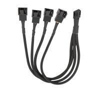 Wdbild Câble répartiteur de ventilateur avec manchon adaptateur pour ordinateur PC Câble d'extension 1 à 3/4 convertisseur pour ordinateur PWM Splitter