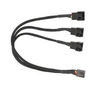 Wdbild Câble répartiteur de ventilateur avec manchon adaptateur pour ordinateur PC Câble d'extension 1 à 3/4 convertisseur pour ordinateur PWM Splitter
