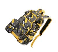 Wdbild Cartable, sac à dos d'école avec trousse à crayons pour garçons et filles, sacs pour ordinateur portable, grande capacité, port de charge USB, Noir , S