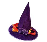 Wdbild Chapeau de sorcière élégant pour Halloween, accessoire essentiel pour les réunions sur le thème de l'horreur, le cosplay, les réunions et les photomatons