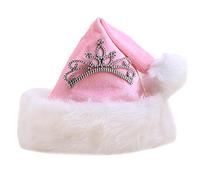 Wdbild Chapeaux de Noël en peluche pour le Nouvel An Père Noël Festival Couronne Chapeau Maison Vacances Décoration de fête Chapeaux de Noël Chapeaux de Noël Adultes en vrac Cauchemar pour femmes XL