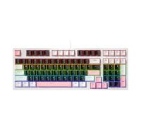 Wdbild Clavier de jeu portable 98 touches avec rétroéclairage LED - Clavier ergonomique pour jeux intensifs sur PC