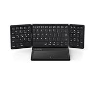 Wdbild Clavier ergonomique pliable avec grand pavé tactile et pavé numérique pour tablettes PC Clavier fin