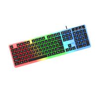 Wdbild Clavier mécanique à LED remplaçable à chaud pour jeux vidéo 104 touches pour ordinateur portable touches flottantes haute réponse