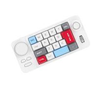 Wdbild Clavier mécanique personnalisable à 19 touches - Petit clavier programmable - Double contrôle de défilement - Éclairage couleur macroed - Clavier à double molette de défilement programmable