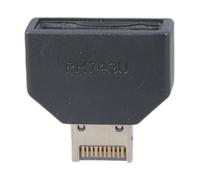 Wdbild Convertisseur vertical USB 3.0 19 broches 20 broches adaptateur de carte mère USB C pour adaptateur de panneau avant USB de type A