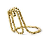 Wdbild Créativité Collier en perles de bois en forme de casier à vin Porte-bouteille de vin Pince à suspendre Petit Ornements