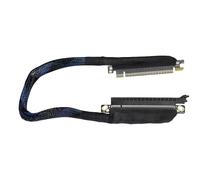 Wdbild Durabilité Braide PCIe5.0 X16 Câble d'extension graphique Angle gauche 180 degrés Disposition optimisée pour l'intégrité des signaux GPU