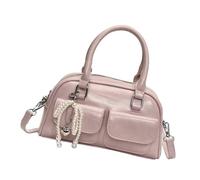 Wdbild Élégant nœud à bandoulière et sac à main pratique en polyuréthane avec spacieux essentiel organisé pour diverses occasions Bowknot Charm Sac à main, a, One Size