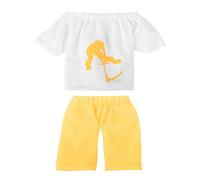 Wdbild Ensemble de vêtements pour enfants avec pantalon et t-shirt pour doigt, scooter, skateboards, accessoires interactifs
