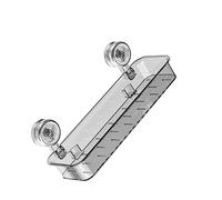 Wdbild Étagère de rangement multifonction à ventouse pour carrelage en verre, salle de bain, cuisine, étagère d'organisation avec trous de drainage pour animaux de compagnie + ABS