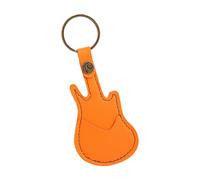 Wdbild Étui de rangement en cuir pour médiator de guitare pour entraînement et performance, Couleur orange.
