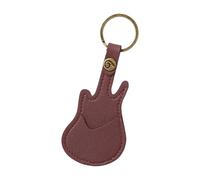 Wdbild Étui de rangement en cuir pour médiator de guitare pour entraînement et performance, marron foncé