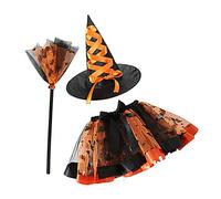 Wdbild Lot d'accessoires de sorcière fonctionnels pour transformer en sorcière cet Halloween avec notre ensemble de costumes pour femmes de tous âges