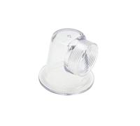 Wdbild Lot de 1/2 bouchons transparents pré-filtrants pour pompes de circulation avec connecteur coudé solide pour SPS100 SPS75 SPS50 SPS25 Couvercle pré-filtre transparent