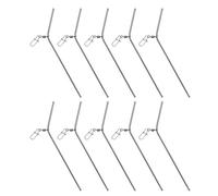 Wdbild Lot de 10 connecteurs rotatifs anti-enchevêtrement pour équipement de pêche 7/9/12 cm