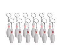 Wdbild Lot de 12 porte-clés en forme de bowling pour enfants, fête d'anniversaire, Noël
