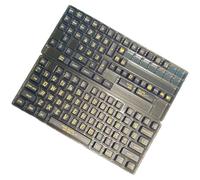 Wdbild Lot de 130 touches noires thermosoudées pour clavier mécanique - Ergonomiques et confortables