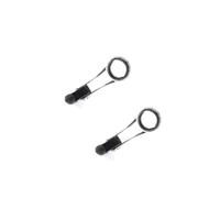 Wdbild Lot de 2 anneaux en acier inoxydable pour canne à pêche, guides de ligne pliables de 1,3 cm, 1,5 cm, 2,33 cm de diamètre, anneaux supérieurs portables