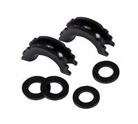 Wdbild Lot de 2 isolateurs de manille en caoutchouc + 4 rondelles pour manilles de 1,9 cm pour réduire les cliquetis en caoutchouc