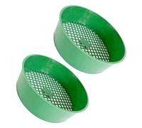 Wdbild Lot de 2 tamis de sol multifonctionnels accessoires de jardinage Filtre à sable Tamis de jardinage Tamis de jardinage pour terreau Filtre de sol