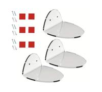 Wdbild Lot de 3 étagères flottantes en acrylique transparent Décoration pour moniteurs de bébé et haut-parleurs Montage mural Installation facile