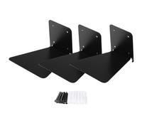 Wdbild Lot de 3 étagères flottantes polyvalentes pour livres - Étagères murales en métal - Invisible - Pour livres, bibliothèque, entrée - Économie d'espace