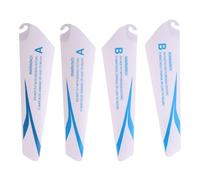 Wdbild Lot de 4 hélices pour améliorer votre vol pour ventilateur de copter A B hélices hélices pièces télécommande hélicoptère accessoires