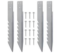 Wdbild Lot de 4 kits de réparation de poteaux de clôture professionnels pour clôtures en bois et métal