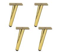 Wdbild Lot de 4 pieds de rechange en fer pour canapé, lit, table basse