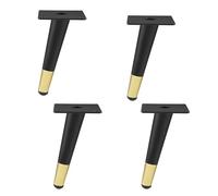 Wdbild Lot de 4 pieds de rechange en fer pour canapé, lit, table basse